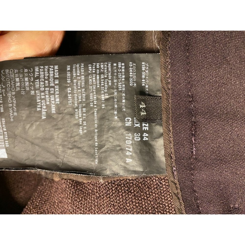 PRADA ROSSA Technical Fabric Trousers Size 8 - Picture 8 of 9